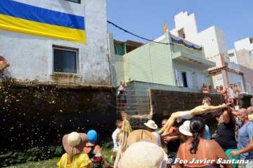 Misa y procesión terrestre-marítima de la playa de Ojos de Garza (Foto TA)